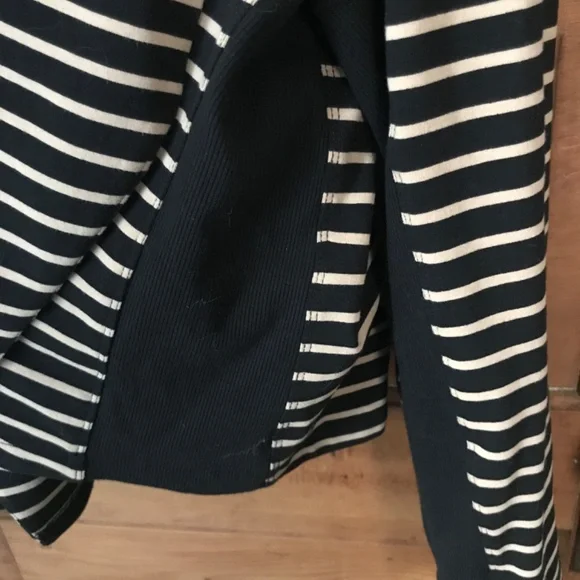 Zenergy by Chico's Open Drape Striped Knit Jacket 2 L - Picture 6 of 8